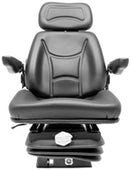 CAB TRACTOR SEAT WITH INTERNAL SUSPENSION - BLACK VINYL