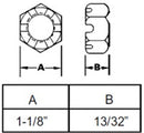 SPINDLE NUT FOR CASE IH