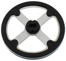 ROTATING DISC SCRAPER WHEEL WITH NYLON COVER FOR RS231K