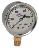 1500 PSI LIQUID FILLED  / STAINLESS GAUGE - 2-1/2" DIAMETER