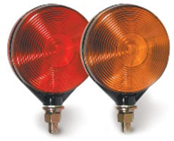 4'' Dual Face Pedestal Mount Warning Light - Red/Amber