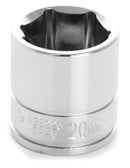 20MM X 6 POINT STANDARD IMPACT SOCKET - 3/8 INCH DRIVE