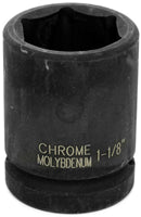 1-1/8 INCH X 6 POINT STANDARD IMPACT SOCKET - 3/4 INCH DRIVE