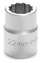 22MM X 12 POINT STANDARD IMPACT SOCKET - 3/4 INCH DRIVE