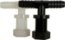 DOUBLE HOSE BARB NOZZLE BODY - 3/4" HOSE - POLY