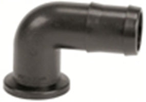 MANIFOLD FLANGE FITTING - 2" FULL-PORT FLANGE X 90 DEGREE 2" HOSE BARB