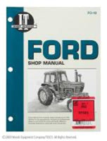 SHOP MANUAL FOR FORD TRACTOR