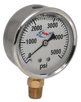 4000 PSI LIQUID FILLED  / STAINLESS GAUGE - 2-1/2" DIAMETER