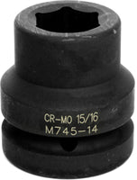 15/16 INCH X 6 POINT STANDARD IMPACT SOCKET - 1 INCH DRIVE