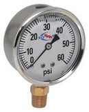 60 PSI LIQUID FILLED ALL STAINLESS GAUGE 2-1/2" DIAMETER