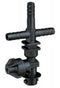 QUICKJET TRIPLE BARB NOZZLE BODY - 3/4" HOSE - HAS SIDE DIAPHRAGM