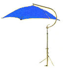 Deluxe Tractor Umbrella Kit - Blue Cover