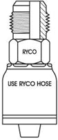 BSPP MALE 60 CONVEX JIS WITH 1/2 INCH THREAD FOR 1/2 INCH HOSE