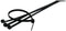 7-1/2 INCH BLACK ZIP TIE WITH 18 LB. RATING - 14/BAG