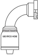 CODE 61 FLANGE 90 DEGREE BEN FOR 1-1/4 INCH HOSE