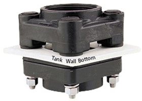 BOTTOM DRAIN TANK THREAD FLANGE EPDM - 2" X 2"