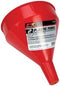 2 QUART ALL PURPOSE FUNNEL - RED PLASTIC