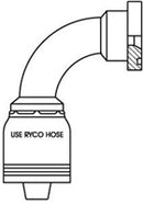 CODE 62 FLANGE 90 DEGREE BEND WITH 1 INCH THREAD FOR 3/4 INCH HOSE