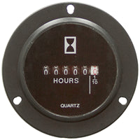 HOUR METER - 2 INCH ROUND - 3 SCREW MOUNT