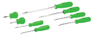 SCREWDRIVER SET - GREEN - 8PC