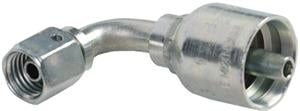 1/4 INCH HOSE X M12 METRIC L FEMALE ELBOW - 90 SWIVEL