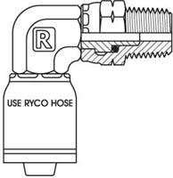 NPT MALE STRAIGHT SWIVEL WITH 3/8 INCH THREAD FOR 1/2 INCH HOSE