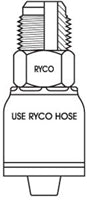 SAE MALE WITH 1/2 INCH THREAD FOR 3/8 INCH HOSE