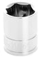 11/16 INCH X 6 POINT STANDARD IMPACT SOCKET - 3/8 INCH DRIVE