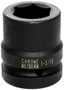 1-3/16 INCH X 6 POINT STANDARD IMPACT SOCKET - 1 INCH DRIVE