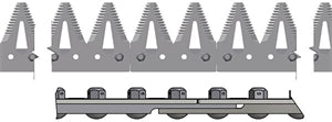 SPLICED LEFT HAND SICKLE ASSEMBLY FOR JOHN DEERE 63FD DUAL DRIVE - 35' HEADER  - FINE TOOTH SECTION