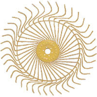 AgSmart Rake Wheel - Yellow, 55", Left, 7MM Tine
