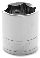 1 INCH X 6 POINT STANDARD IMPACT SOCKET - 1/2 INCH DRIVE