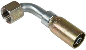 FEMALE SWIVEL 90 DEGREE 1/2" HOSE X 1/2" ORF