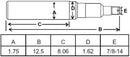 1-3/4 X 12-1/2 INCH SPINDLE FOR 280551 (W888)