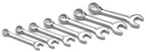 COMBINATION WRENCH SET STUBBY 7PC