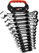 SAE RATCHETING WRENCH SET - 12 PC