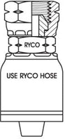 NPSM FEMALE SWIVEL WITH 1/4 INCH THREAD FOR 1/4 INCH HOSE