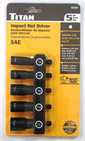 5 PIECE SAE IMPACT NUT DRIVER SET