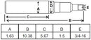 1-5/8 X 10-3/8 INCH SPINDLE FOR 280501 HUB ( W633 )