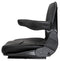 UNIVERSAL AG / INDUSTRIAL SEAT WITH FOLDING BACK & ARMS - BLACK CLOTH