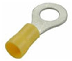 RING TERMINAL INSULATED YELLOW 12-10AWG 1/2'' 7PK