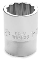 1-1/8 INCH X 12 POINT STANDARD IMPACT SOCKET - 3/4 INCH DRIVE