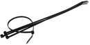 14-1/2 INCH BLACK ZIP TIE WITH 18 LB. RATING - 9/BAG