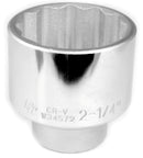 2-1/4 INCH X 12 POINT STANDARD IMPACT SOCKET - 3/4 INCH DRIVE