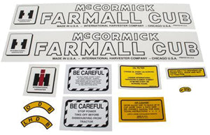 DECAL SET FOR FARMALL CUB