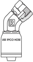 BSP FEMALE 45 DEGREE BEND WITH 3/8 INCH THREAD FOR 3/8 INCH HOSE