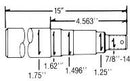 SPINDLE, 1.75" DIA X 13" LONG (W/NUT). - Quality Farm Supply