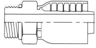 71 SERIES - 1 INCH HOSE X 1-5/16 INCH X 12 1-5/16 INCH X 12 ORB MALE STRAIGHT RIGID - Quality Farm Supply